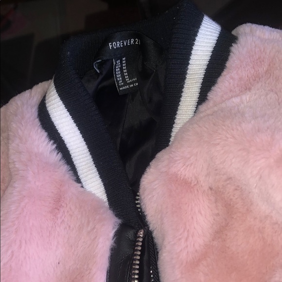 Fur Bomber Jacket ( Forever 21 ) - Picture 2 of 8